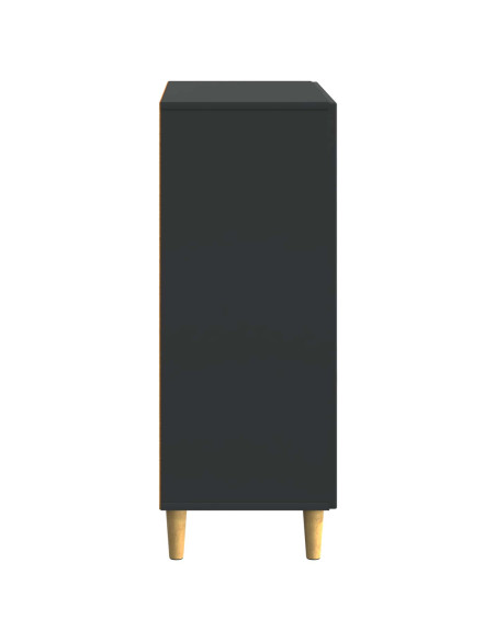 Credenza Nero 66 x 34,5 x 90 cm Legno ingegnerizzato
