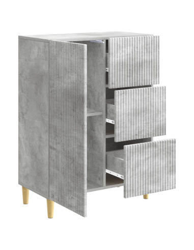 Credenza Grigio Cemento 66 x 34,5 x 90 cm Legno ingegnerizzato