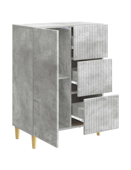 Credenza Grigio Cemento 66 x 34,5 x 90 cm Legno ingegnerizzato