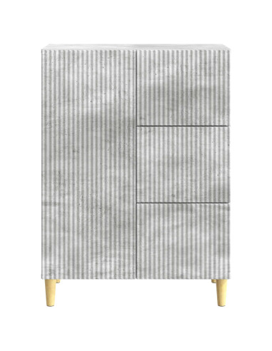 Credenza Grigio Cemento 66 x 34,5 x 90 cm Legno ingegnerizzato