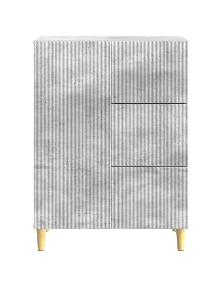 Credenza Grigio Cemento 66 x 34,5 x 90 cm Legno ingegnerizzato
