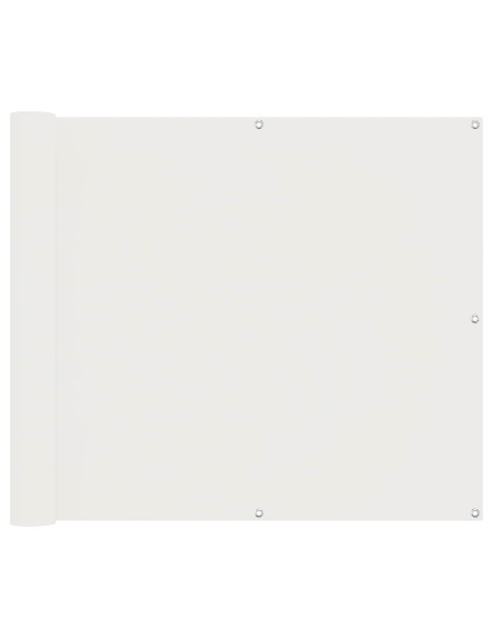 Schermo da balcone Bianco 100 x 400 cm Tessuto Oxford
