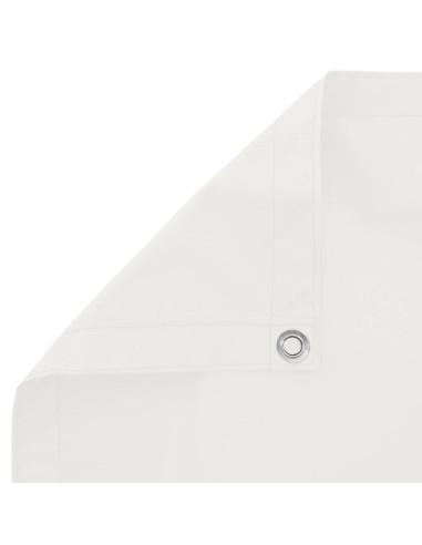 Schermo da balcone Bianco 100 x 600 cm Tessuto Oxford