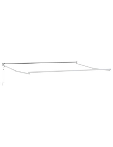 Tenda Retrattile Beige 400 × 300 cm Poliestere e Alluminio