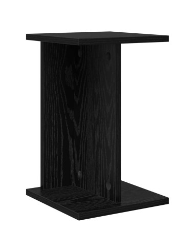 Supporto per piante 2 pcs Rovere Nero 25 x 25,5 x 40,5 cm