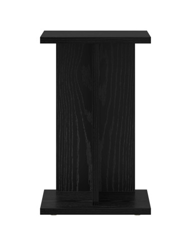 Supporto per piante 2 pcs Rovere Nero 25 x 25,5 x 40,5 cm