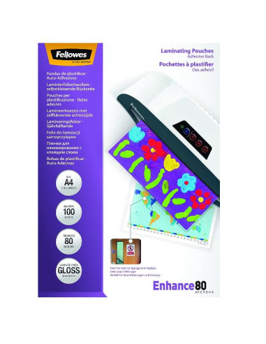 CF100POUCH ENHANCE80 A4 75M ADESIVE