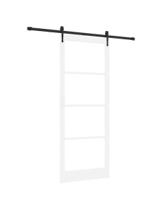 Porta scorrevole Bianco e Nero 93 x 232 cm 2