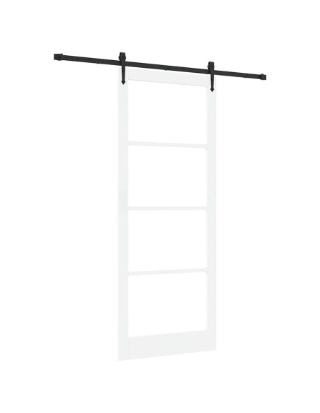 Porta scorrevole Bianco e Nero 93 x 232 cm