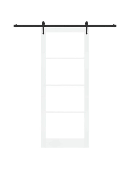Porta scorrevole Bianco e Nero 93 x 232 cm