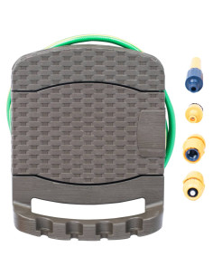 Avvolgitubo da Giardino a Parete con Tubo in Plastica Marrone 2