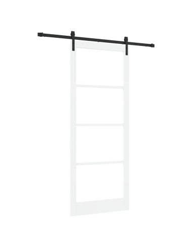 Porta scorrevole ORKDAL Bianco e Nero 93 x 232 cm