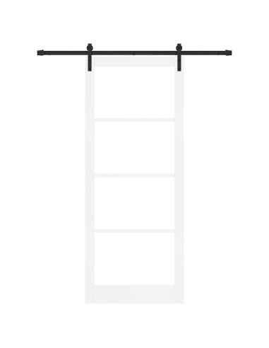 Porta scorrevole ORKDAL Bianco e Nero 93 x 232 cm