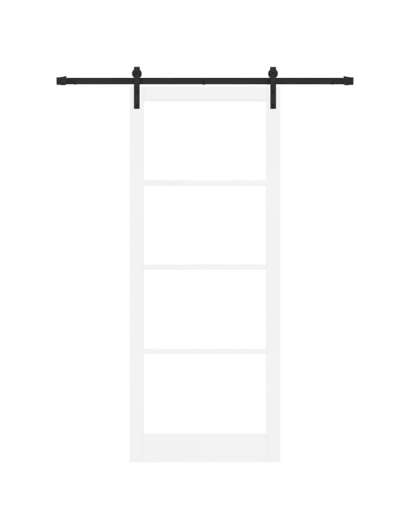 Porta scorrevole ORKDAL Bianco e Nero 93 x 232 cm