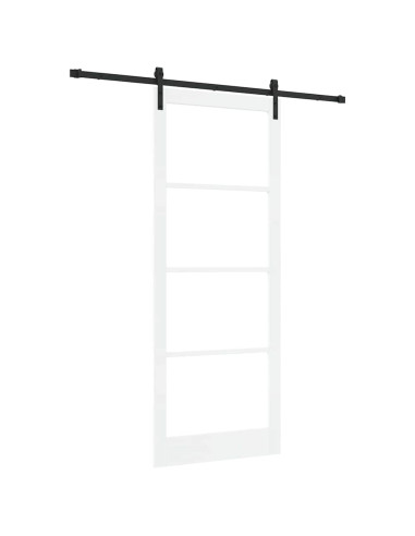 Porta scorrevole ORKDAL Bianco e Nero 93 x 232 cm