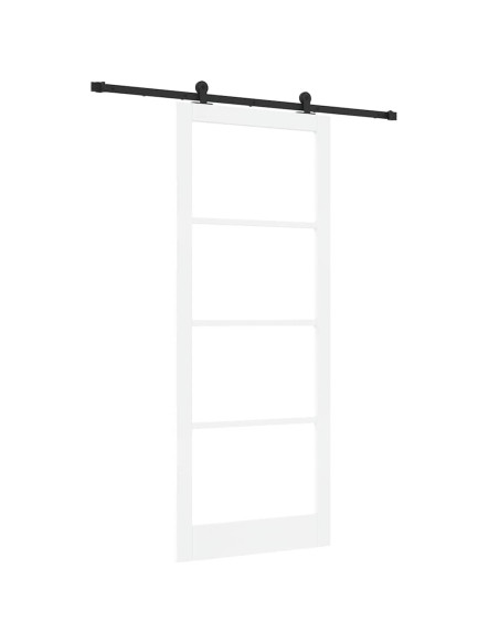 Porta scorrevole ORKDAL Bianco e Nero 93 x 232 cm