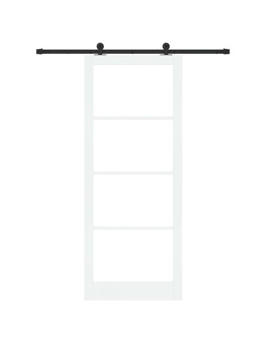 Porta scorrevole ORKDAL Bianco e Nero 93 x 232 cm