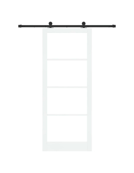 Porta scorrevole ORKDAL Bianco e Nero 93 x 232 cm
