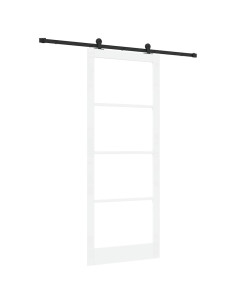 Porta scorrevole ORKDAL Bianco e Nero 93 x 232 cm 2