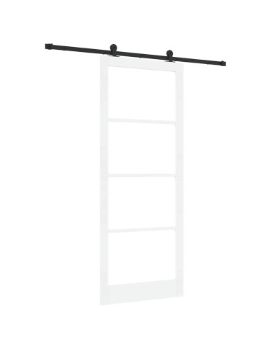 Porta scorrevole ORKDAL Bianco e Nero 93 x 232 cm