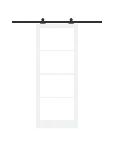 Porta scorrevole ORKDAL Bianco e Nero 93 x 232 cm