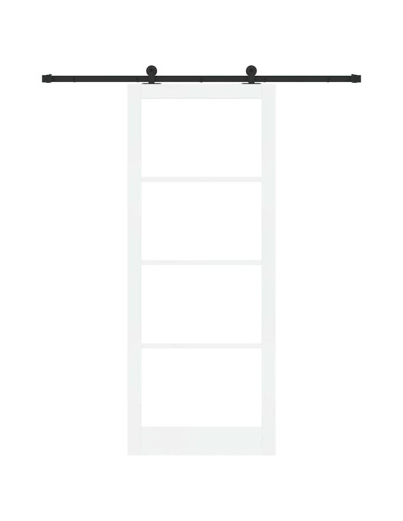 Porta scorrevole ORKDAL Bianco e Nero 93 x 232 cm