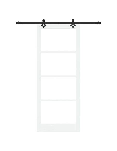 Porta scorrevole ORKDAL Bianco e Nero 93 x 232 cm