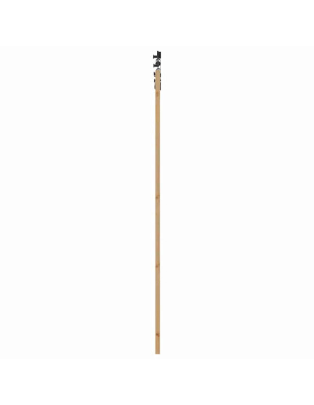 Porta scorrevole ORKDAL Naturale e Nero 93 x 232 cm