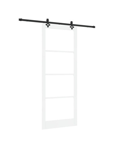 Porta scorrevole ORKDAL Bianco e Nero 93 x 232 cm
