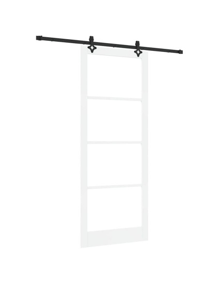 Porta scorrevole ORKDAL Bianco e Nero 93 x 232 cm