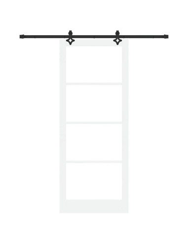 Porta scorrevole ORKDAL Bianco e Nero 93 x 232 cm