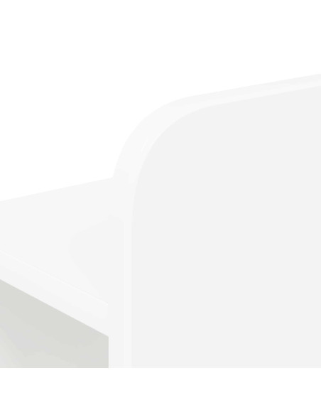 Telaio del letto con storage con testiera Bianco 160 x 200 cm