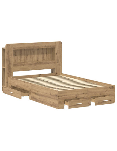 Telaio del letto con storage Rovere Artigianale 120 x 190 cm