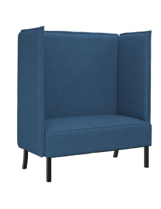 Divano alto 101cm Blu Tessuto 2