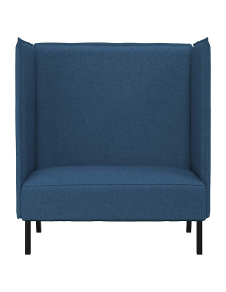 Divano alto 101cm Blu Tessuto