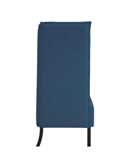 Divano alto 101cm Blu Tessuto