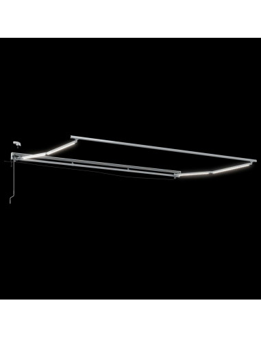 Tettuccio Elettrico Retrattile Giallo e Bianco 5 × 3,5 m