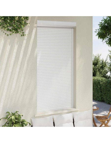 Persiana a rullo Bianco 110 x 220 cm Alluminio e poliuretano