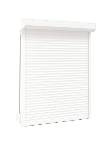 Persiana a rullo Bianco 120 x 150 cm Alluminio e poliuretano