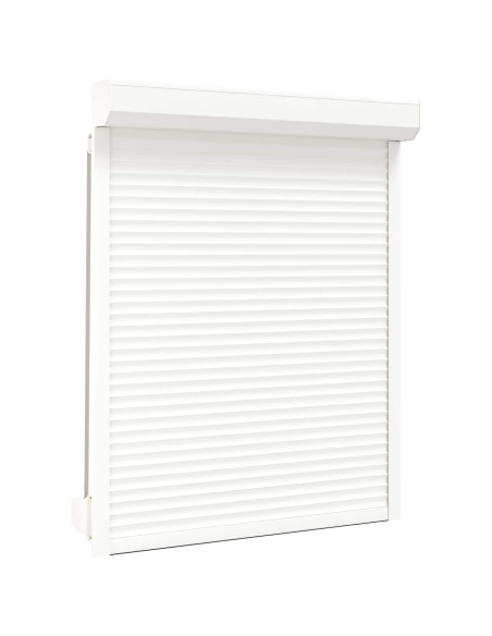 Persiana a rullo Bianco 120 x 150 cm Alluminio e poliuretano