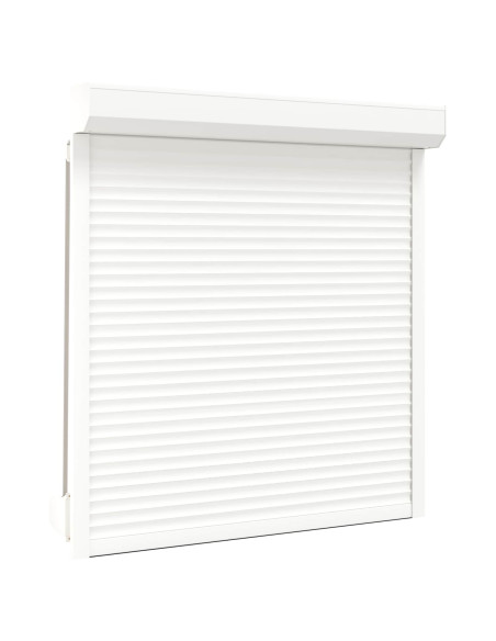 Persiana a rullo Bianco 130 x 140 cm Alluminio e poliuretano