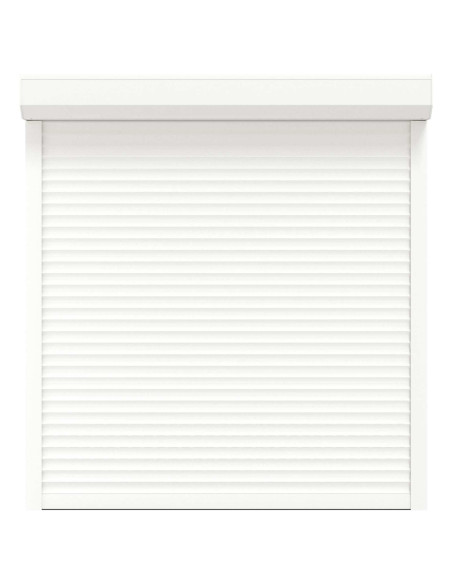 Persiana a rullo Bianco 130 x 140 cm Alluminio e poliuretano