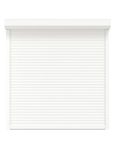 Persiana a rullo Bianco 140 x 150 cm Alluminio e poliuretano