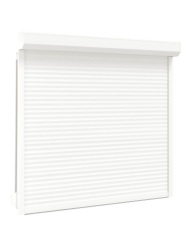 Persiana a rullo Bianco 160 x 150 cm Alluminio e poliuretano