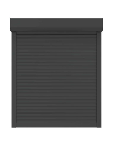 Persiana a rullo Antracite 100 x 120 cm Alluminio e poliuretano
