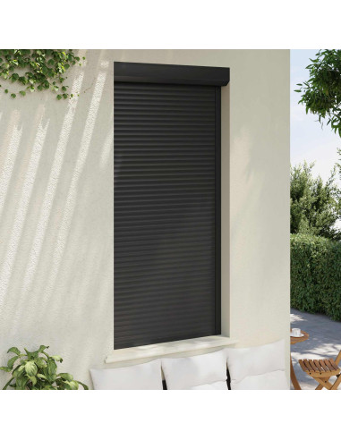 Persiana a rullo Antracite 100 x 210 cm Alluminio e poliuretano