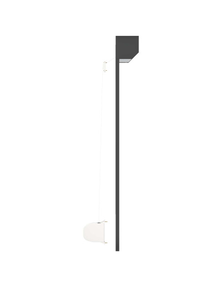 Persiana a rullo Antracite 110 x 130 cm Alluminio e poliuretano