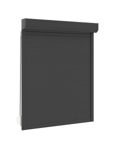 Persiana a rullo Antracite 120 x 150 cm Alluminio e poliuretano 2