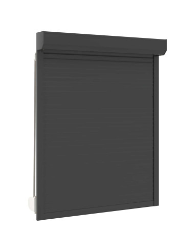 Persiana a rullo Antracite 120 x 150 cm Alluminio e poliuretano