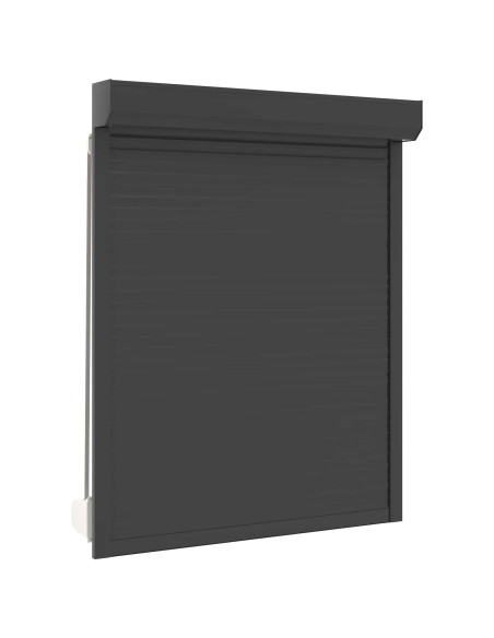 Persiana a rullo Antracite 120 x 150 cm Alluminio e poliuretano